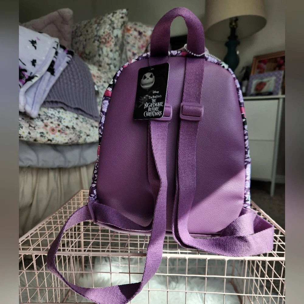 Disney Purple and Pink Nightmare Before Christmas Backpack